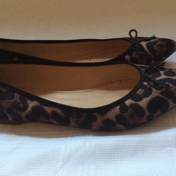 J. Crew leopard ballet flats, size 9.5 - Picture 2 of 3